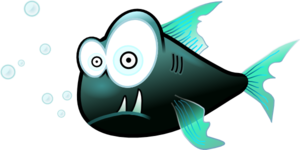 Confused Piranha Clip Art